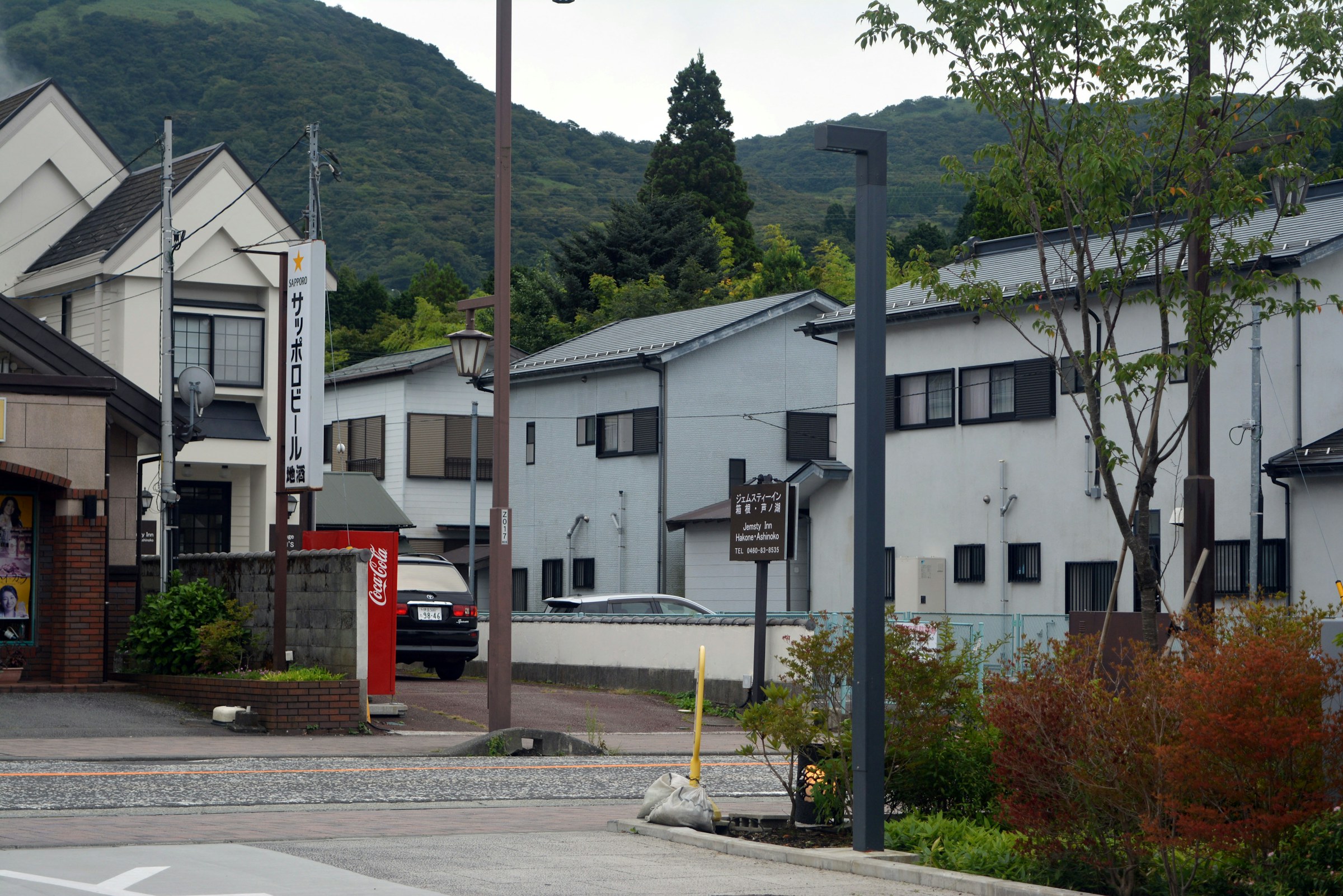 八王子の住宅街と山並み